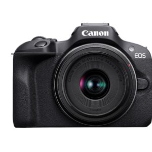 Canon EOS R100 24.1 MP Mirrorless Camera (Black) with RF-S18-45mm f/4.5-6.3 | 4k Video