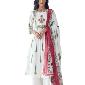 FIORRA Women's Printed Anarkali Kurta Set