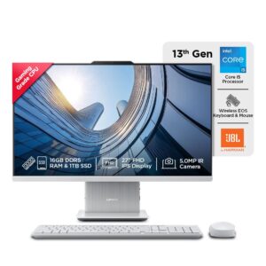Lenovo IdeaCentre AIO 13th Gen Core i5-13420HU 27" FHD IPS |16GB RAM/1TB SSD | Windows11 | MS 365 Basic + Office Home 2024 | All-in-One Desktop